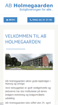 Mobile Screenshot of abholmegaarden.dk